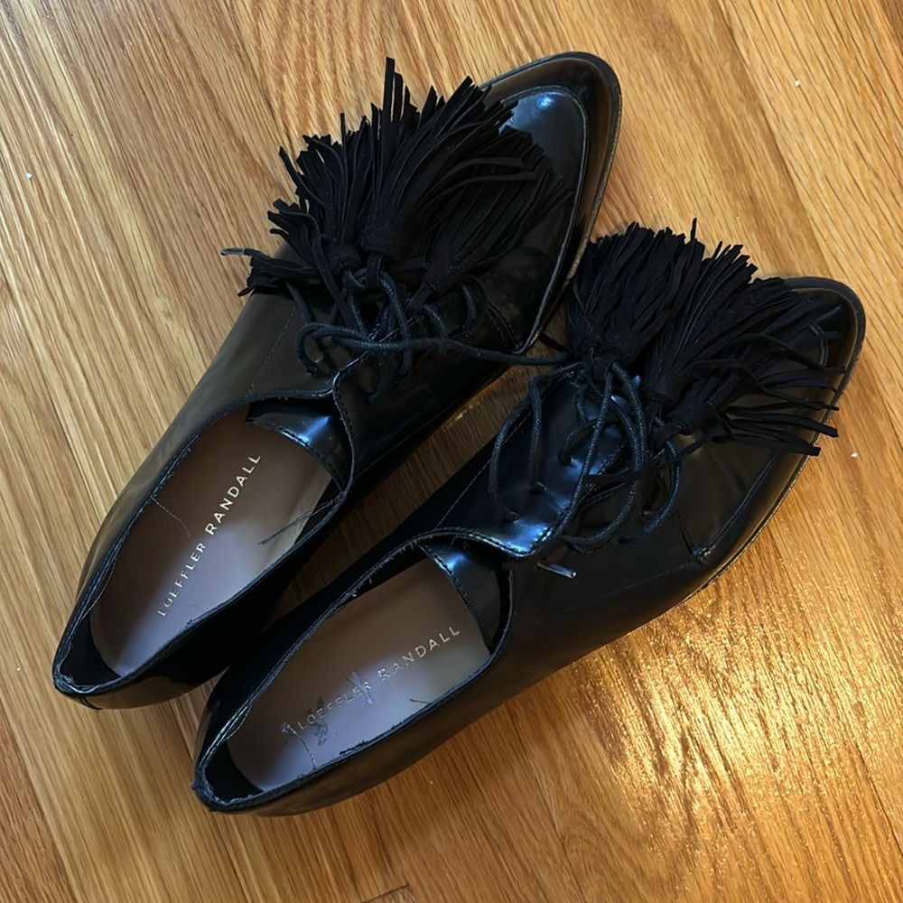 Loeffler Randall patent leather loafers, size 9